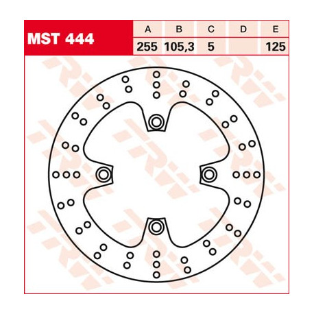 Disque de frein Fixe / Lucas MST444
