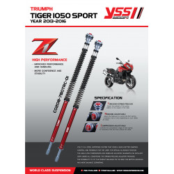 Kit de cartouches YSS Z1 Road - Triumph Tiger 1050 Sport 2013-16