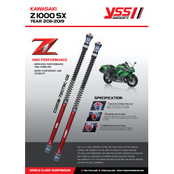 Kit de cartouches YSS Z1 Road - Kawasaki Z1000SX 2011-19