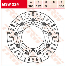 Brake disc floating Front TRW MSW224