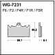 Disc brake pads Front WRP WG-7231