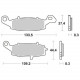Disc brake pads Front WRP WG-7305