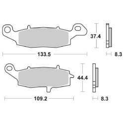 Plaquettes de frein Avant WRP WG-7305