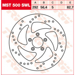 Brake disc Front TRW MST500
