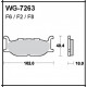 Disc brake pads WRP WG-7263