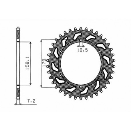 Sunstar Sprockets Stahlritzel hinten 525