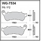 Scheibenbremsbeläge Front WRP WG-7534-F2