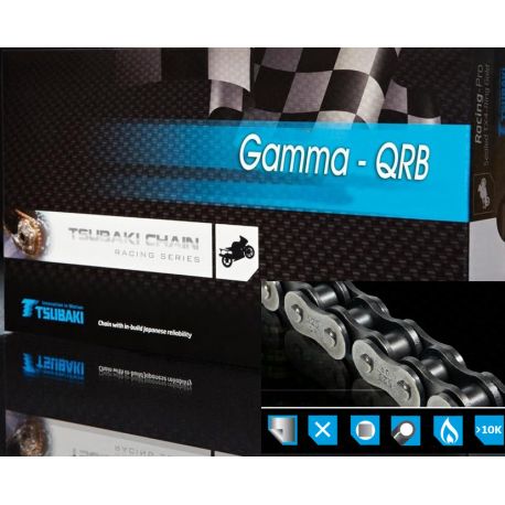 Tsubaki 420 Gamma 2 QRB Kette - 114 Glieder