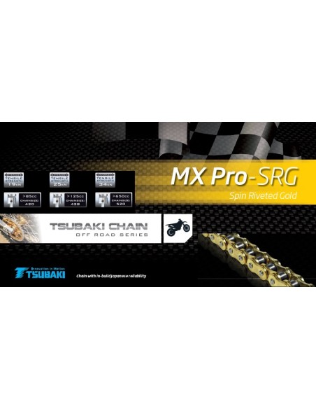 Tsubaki 428 MX-PRO-2 Kette - 130 Glieder