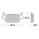 Disc brake pads Rear WRP WG-7432