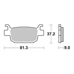 Disc brake pads Rear WRP WG-7432