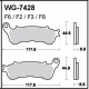 Plaquettes de frein WRP WG-7428