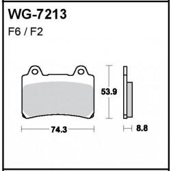 Disc brake pads Front WRP WG-7213