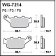 Disc brake pads Rear WRP WG-7214