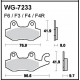 Scheibenbremsbeläge Hinten WRP WG-7322