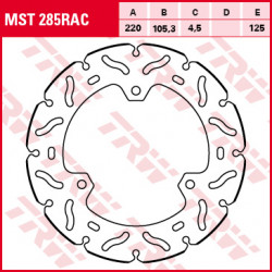 Bremsscheibe Hinten TRW MST285RAC