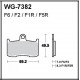 Disc brake pads Front WRP WG-7382