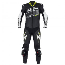 Furygan Full ride motorbike suit yellow, black and white