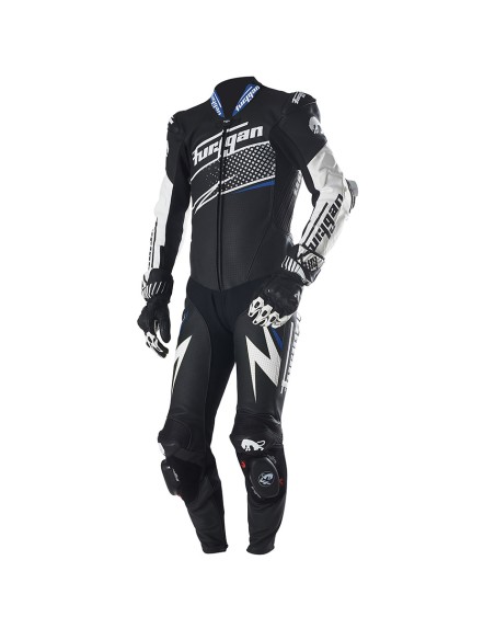 Furygan  Full ride motorbike suit blue, black and white Size 52/42