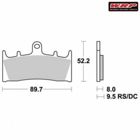 Disc brake pads Front WRP WG-7286