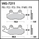 Disc brake pads WRP WG-7211