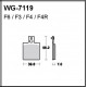 Disc brake pads WRP WG-7119