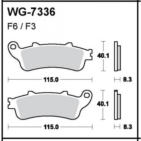 Plaquettes de frein Arrière WRP WG-7336