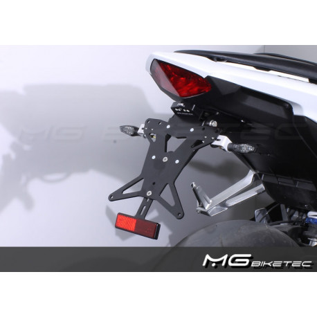 Support de plaque Mg-Biketec - Honda CB 600 FA Hornet 20011-14 // CB 1000 R 2008-17 // CBR 600 F 2011-12