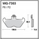 Disc brake pads Front WRP WG-7303