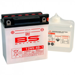 BS BATTERY Konventionelle Batterie mit Säurepack - 12N9-4B-1