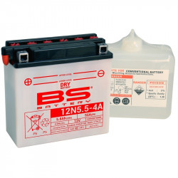Batterie BS BATTERY 12N5.5-4A livrée avec pack acide