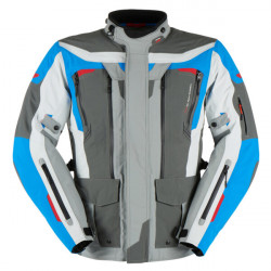 Furygan Veste Moto Textile Voyager 3C - Bleu et gris