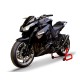 Auspuff Hpcorse Hydroform schwarz - Kawasaki Z1000 / SX 10-16