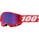 100% Accuri 2 Motocross Adult Goggles Irridium Red