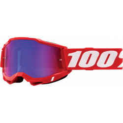 100% Accuri 2 Motocross Adult Goggles Irridium Red