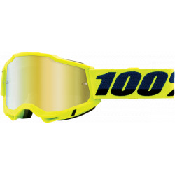 100% Accuri 2 Motocross Adult Goggles Irridium Yellow