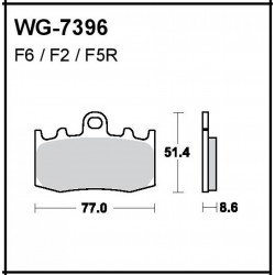 Disc brake pads Front WRP WG-7396