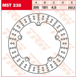 Brake disc TRW MST238