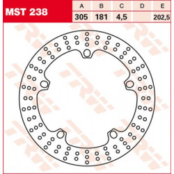 Disque de frein TRW MST238
