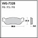 Disc brake pads Rear WRP WG-7328