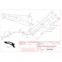 Support de Fixation sur Châssis Spark pour Yamaha YZF-R1 M 2015 /+