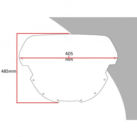 Scheibe Flip Powerbronze - Suzuki GSXR 750 1991