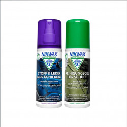 Nikwax Fabric & Leather Waterproofing + Cleaning gel - 2x 125ml