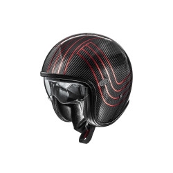 Casque Moto Jet Premier Vintage Platinum Edition Carbon