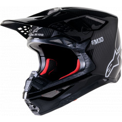 Alpinestars Supertech M10 Solid MX Cross Motorcycle Helmet Carbon