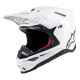 Casque Moto Cross Alpinestars Supertech M10 Solid MX Blanc