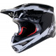 Alpinestars Supertech M10 AMP BLK/WT Cross Motorcycle Helmet