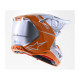 Alpinestars Supertech M10 Flood Orange Cross Motorcycle Helmet