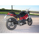 Auspuff Spark Rund Carbon untere Position - Ducati Monster 620 / 750 / 900ie / S4 Hypermonster