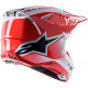 Alpinestars Supertech M10 UNIT RD/WT Cross Motorcycle Helmet